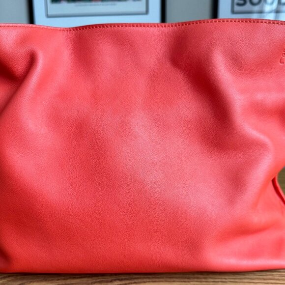 Loewe Flamenco Medium Clutch Bag Sunrise Orange - Picture 3 of 16
